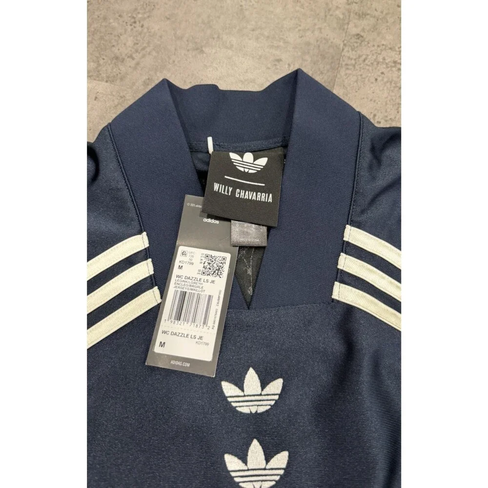 Adidas Originals Willy Chavarria WC Dazzle Jersey Legend Ink Long Sleeve KD1799